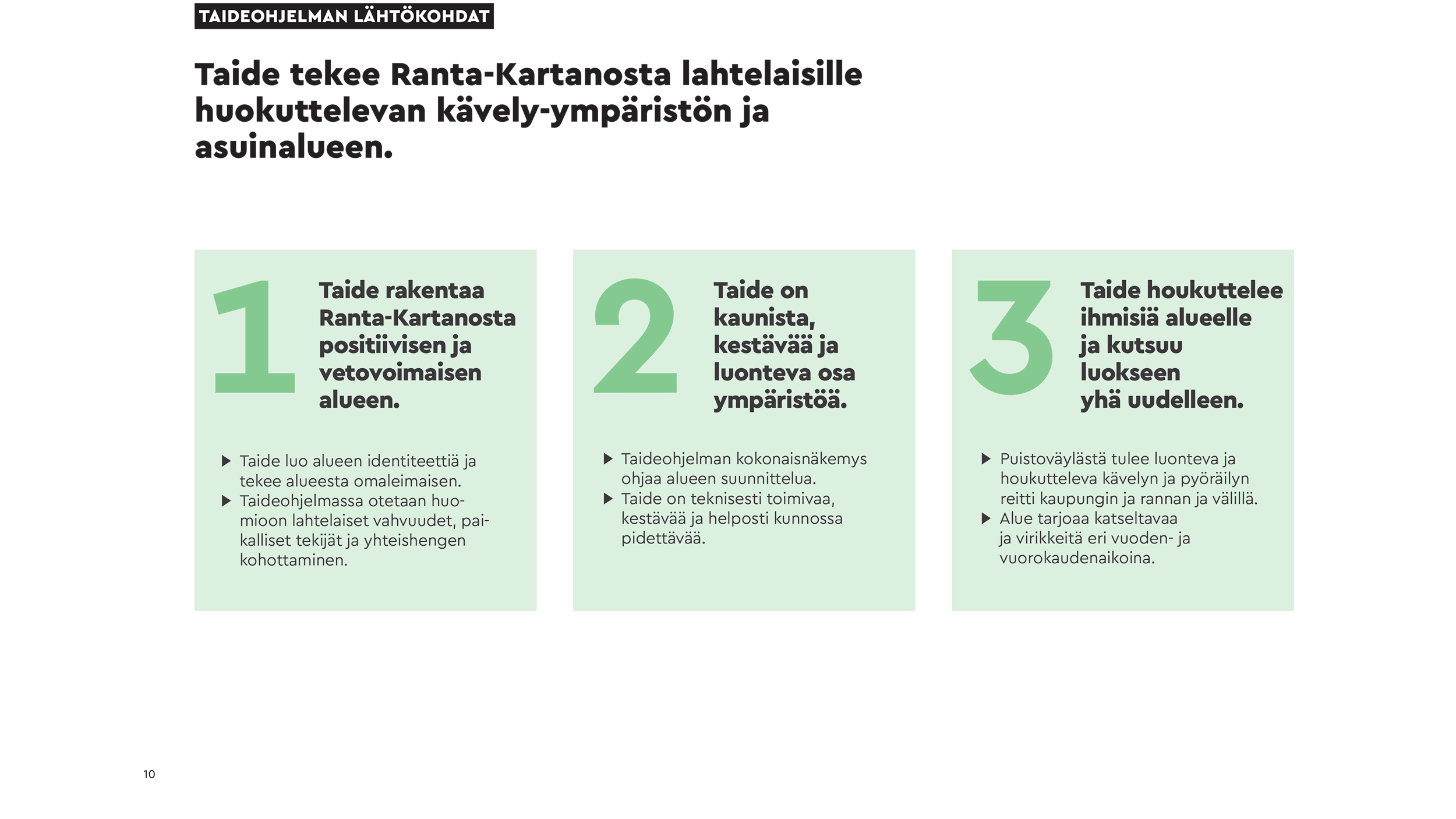 Ranta-kartanon taideohjelman lähtökohtia