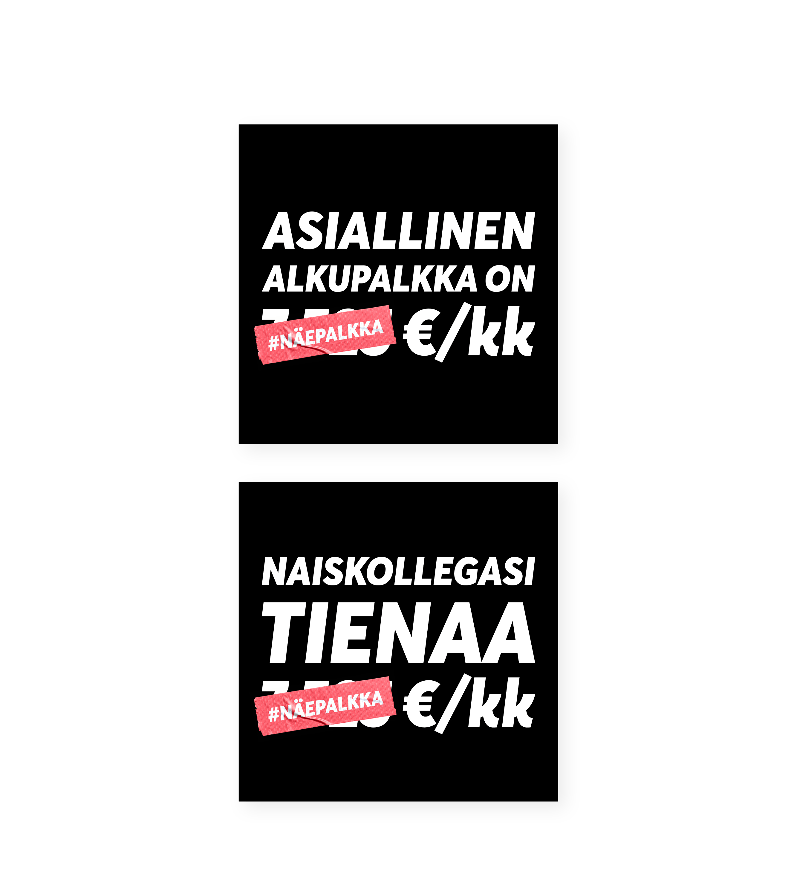 #näepalkka-kampanjan Instagrampostauksia